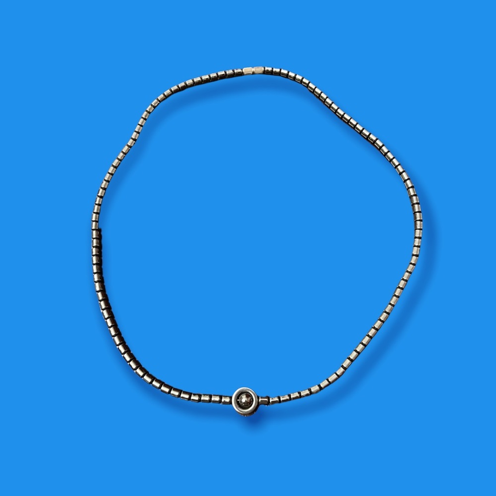 black necklace